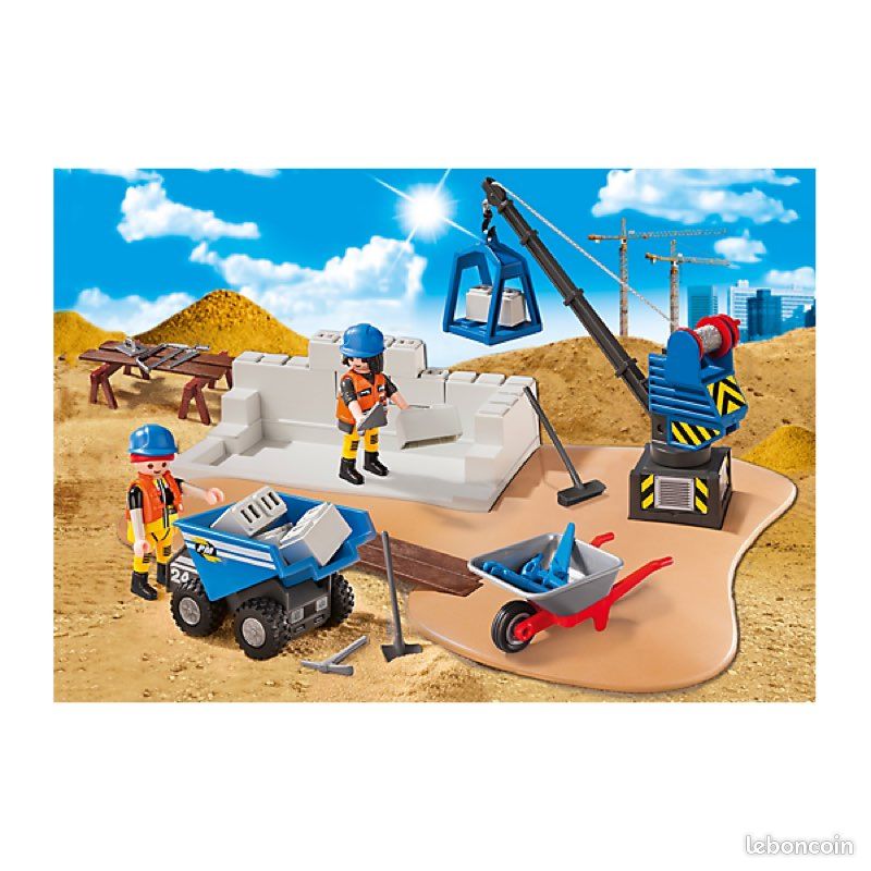 Playmobil City Action 6144 Chantier de Construction Jeux Jouets