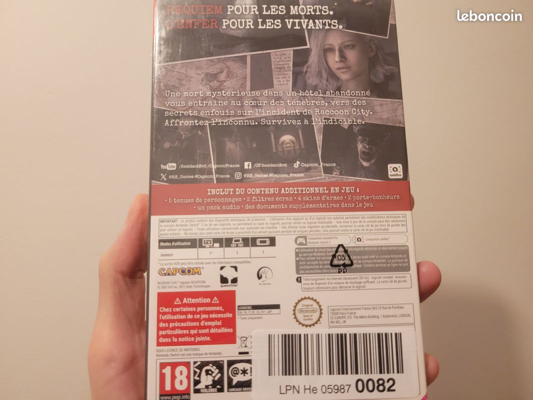 Amiibo Léon et Grace + Resident Evil Requiem Deluxe Edition - Switch 2 - Neuf (image 6)