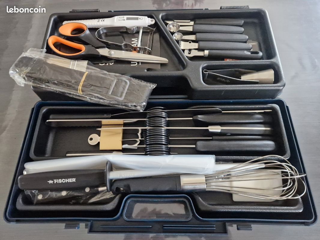 Mallette à Découper Et Cuisine Schaefer Luxe – Couteau De Chef Acier Inox – Sous Blister
