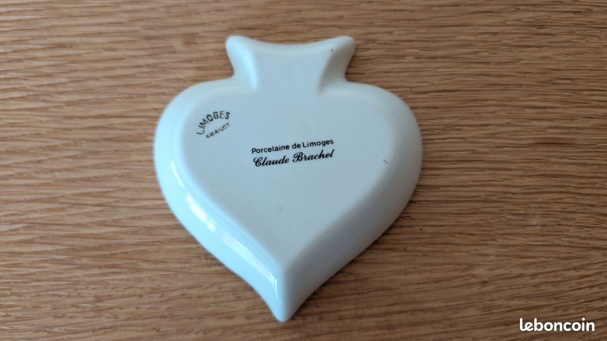 Vide poche cendrier porcelaine limoges claude brachet voiture ancienne bentley pique (image 9)