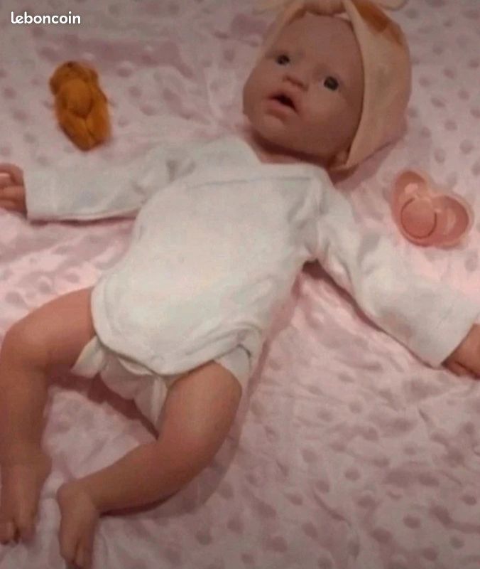 Poupée Bébé Fille Silicone De Platine - 38 Cm / 1,8 Kg - Hyper Réaliste - Neuve