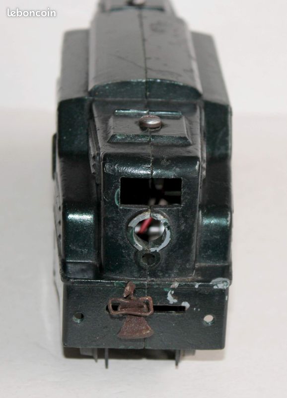 Locomotive Électrique BLZ 1B1 711 Échelle 0 - Vintage Acier Vert Années 50 - Non Testée