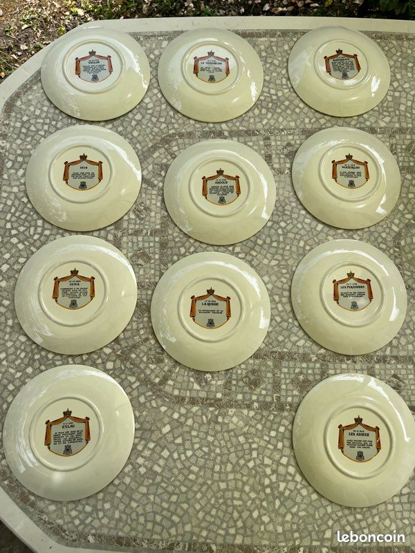 Collection assiettes Bicentenaire Napoléon 1 er. Porcelaine GIEN (image 2)