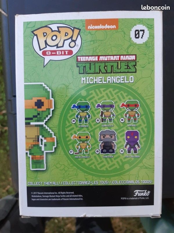 Figurine POP 8-BITS N°7 Micheangelo tortues ninja (image 2)