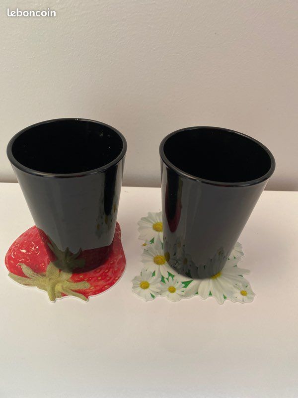 2 verres noir (image 1)