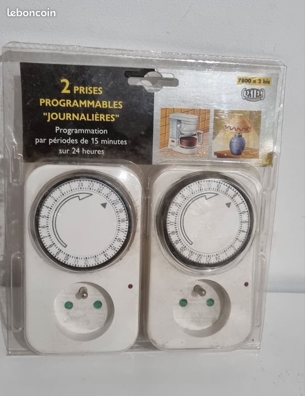 Lot de 2 prises programmables (image 1)