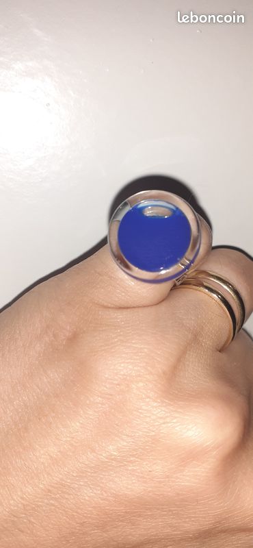 Bague bleue Pylones (image 6)