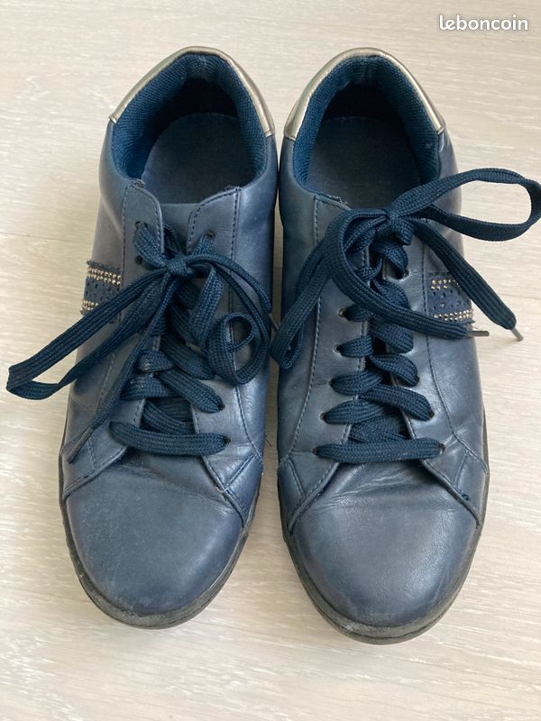 Tennis bleues et argent à strass Gemo taille 40 (image 3)