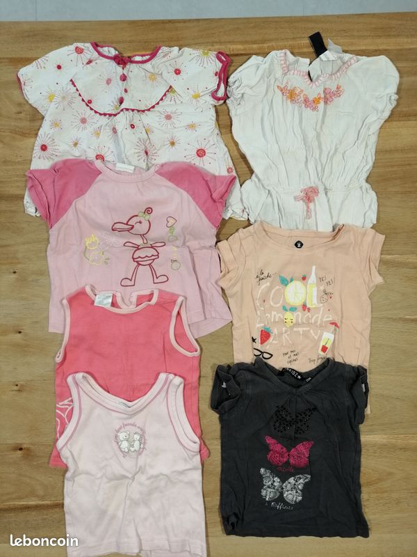 Lot Vêtements bébé Fille 2 ans Eté (image 4)