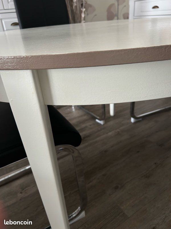 Table ronde + 2 rallonges (image 2)
