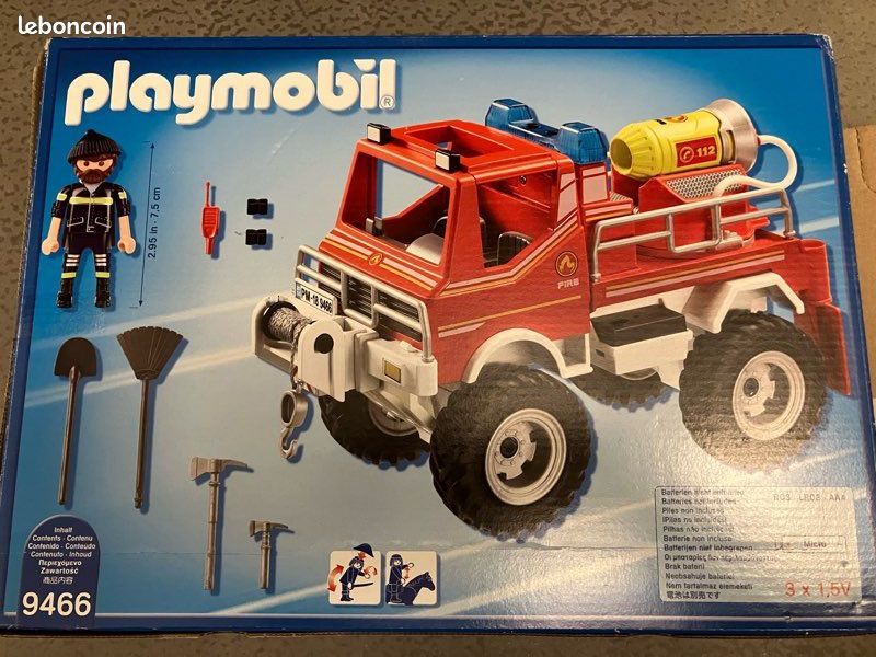 PLAYMOBIL 9466, CAMION DE POMPIERS 4X4, avec canon à mousse (image 2)