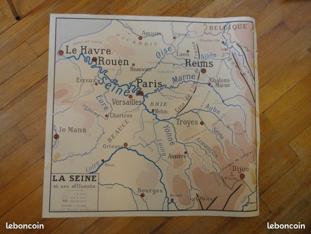 9 cartes d'écoles anciennes Rossignol double face vintage années 60 régions pays monde continent (image 6)