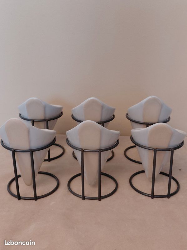 Lot de 6 Cornets de présentation avec support (image 2)