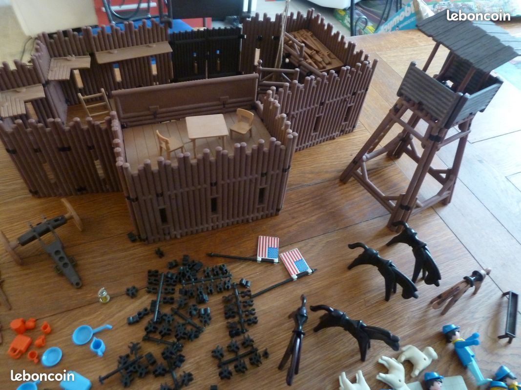 Playmobil Fort Randall – Années 80 – Univers Western – Avec Boîte D'origine