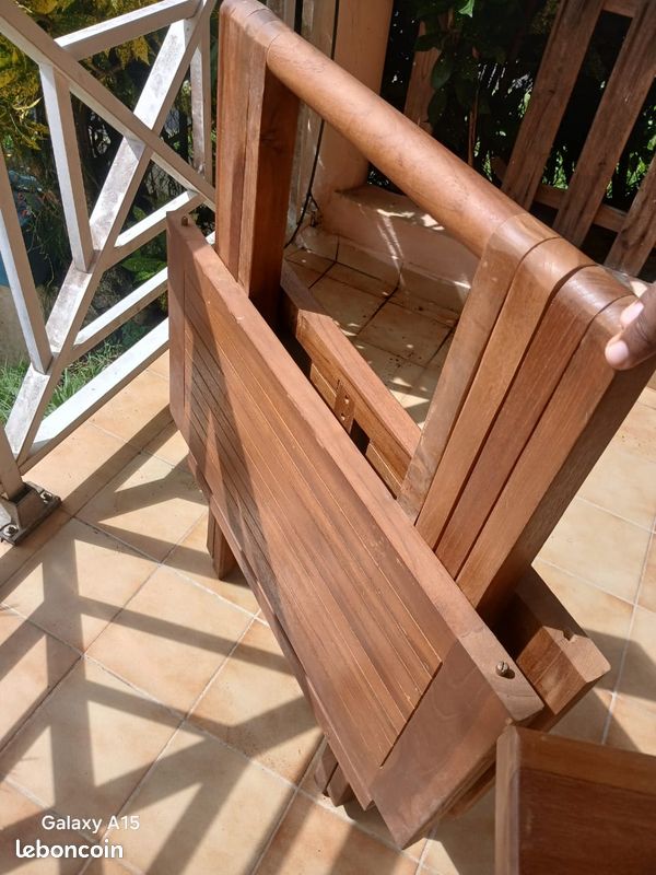 Table pliante en bois colibri spirit (image 2)