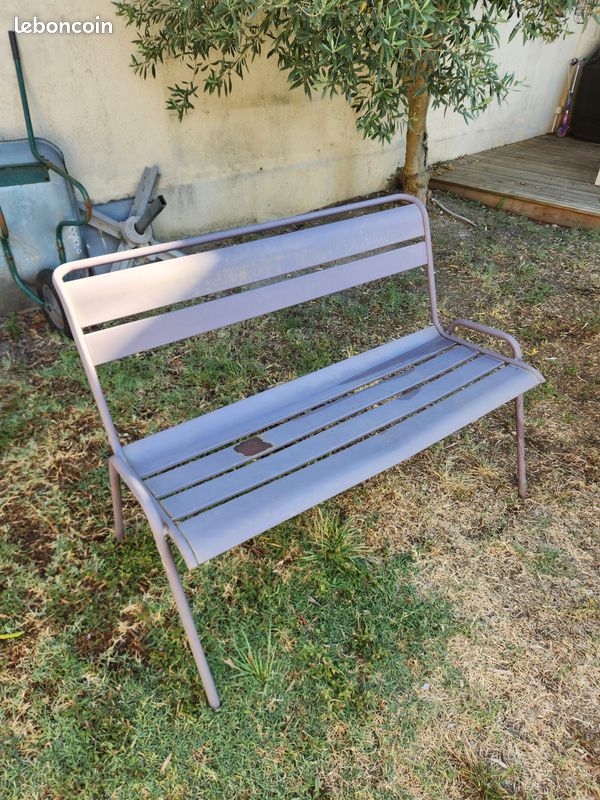 Mobilier de jardin FERMOB Monceau - Ensemble Table + chaises + banc (image 4)
