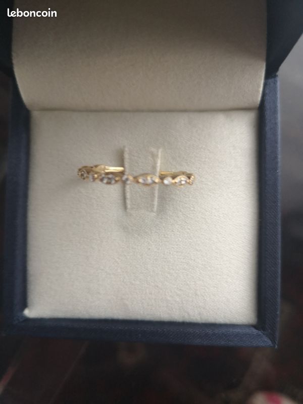 Bague 1/2 alliance diamants (image 1)