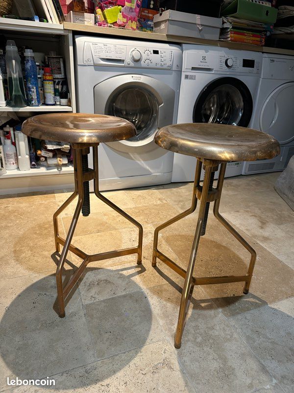 Tabouret bar haut cuivre (image 3)