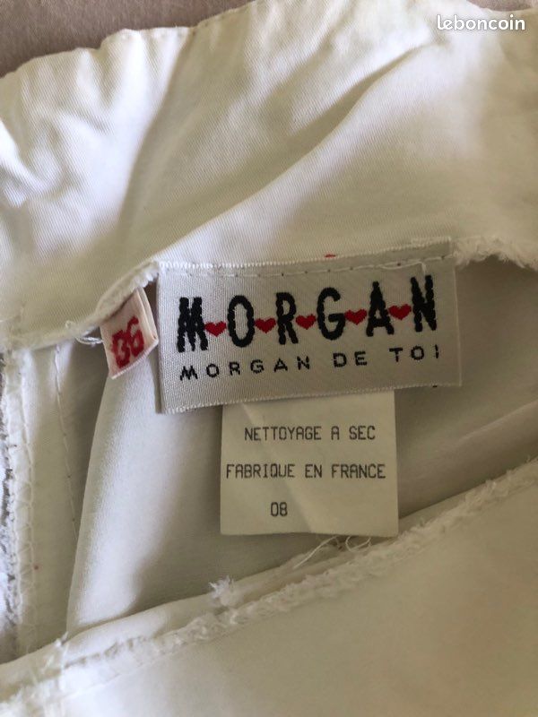 Pantalon blanc femme Morgan taille 36 (image 3)