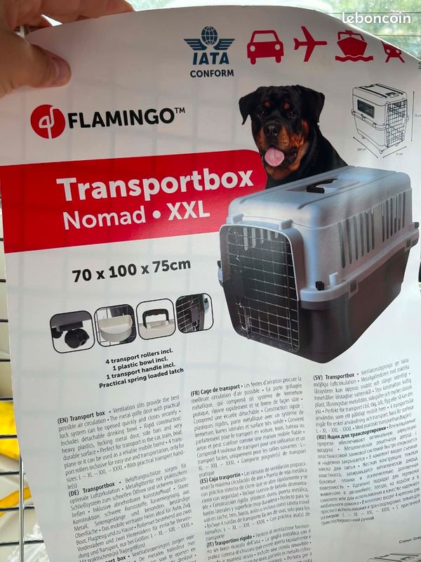 Cage pour chien iata - flamingo xxl (image 1)