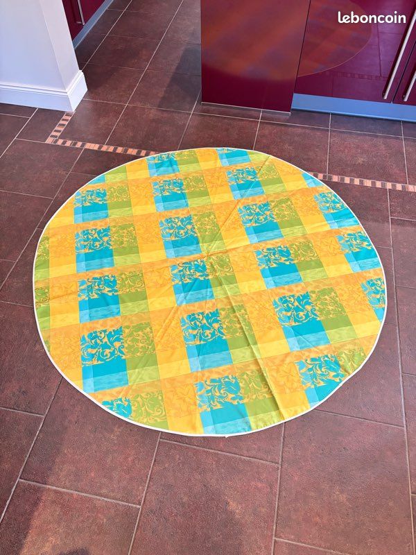 Nappe ronde colorée 170cm (image 1)