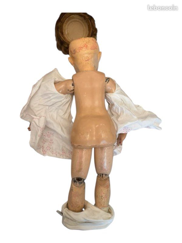 Jolie Poupée Ancienne SFBJ Yeux Dormeurs 30 cm avec sa robe