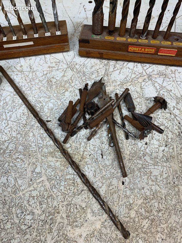 Lot De Mèches à Bois Et Béton D'occasion - Pour Perceuse, état Opérationnel, Idéal Bricolage