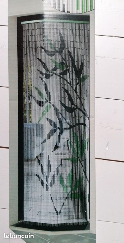 LUANCE - RIDEAU DE PORTE - BAMBOU - VERT - Neuf 🎍 (image 2)