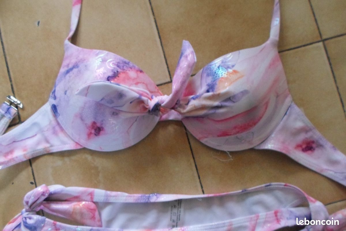 Maillot bain 2 pièces taille S (image 3)
