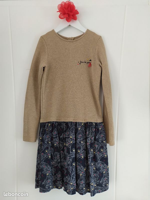 Robe manches longues 3 pommes 9/10 ans (image 3)