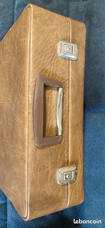 Petite valise Vintage Cuir marron (image 1)