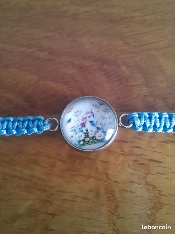 Bracelet macramé enfant "Licorne" n°10 (image 1)