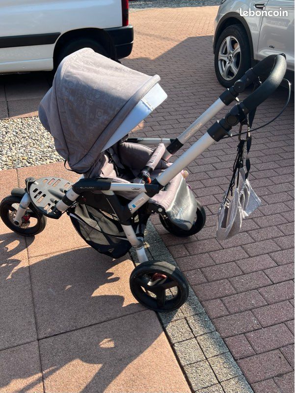 Trio poussette Jané + siège auto Isofix + chancelière et housse de pluie (image 2)