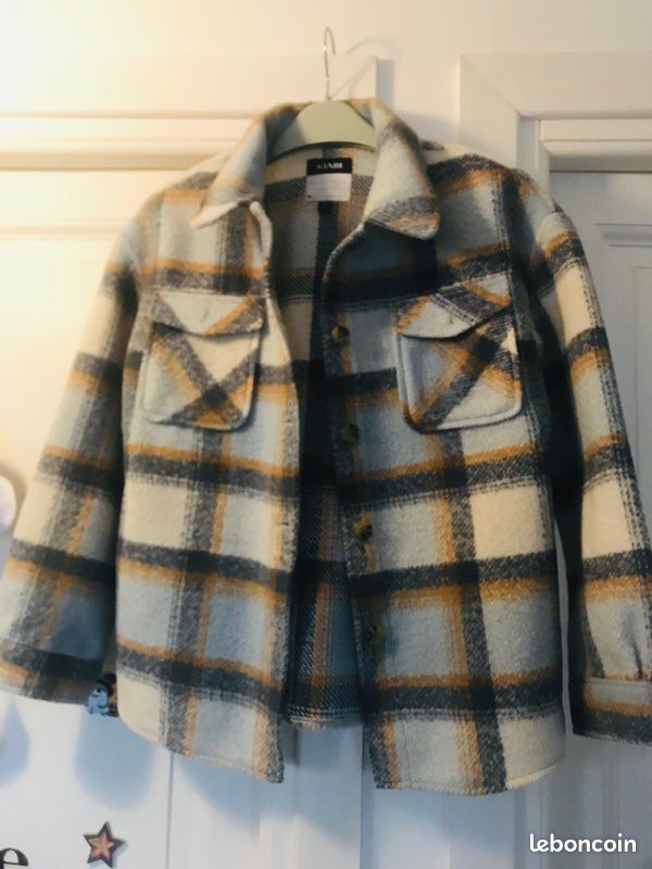 Veste chemise fille 12 ans kiabi carreaux Vêtements