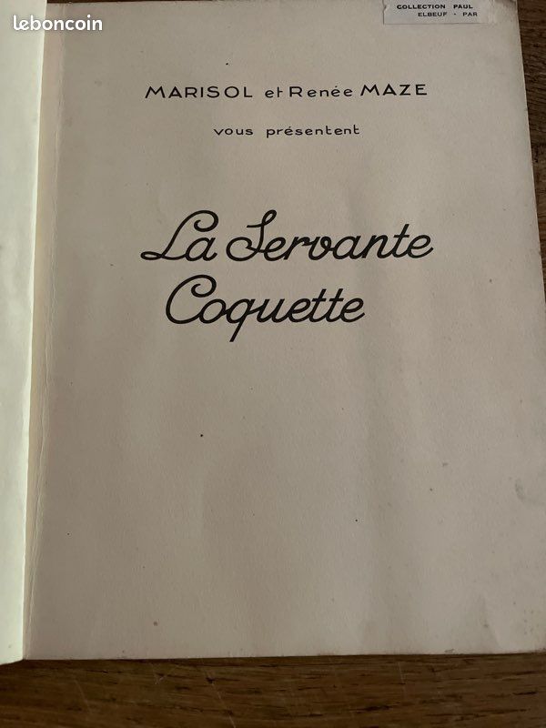 LA SERVANTE COQUETTE par Marisol et Renée Maze (image 2)
