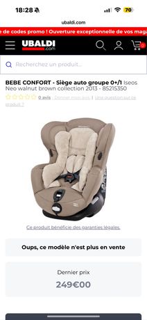 Cadeira Auto Bébé Confort Iseos Isofix 1 Walnut Brown