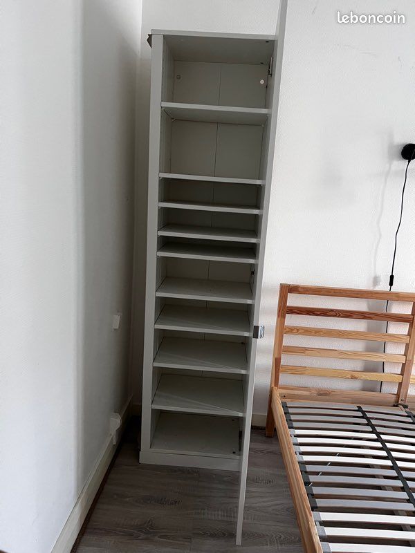 Armoire angle PAX IKEA avec 9 tablettes, 53x35x201 (image 9)
