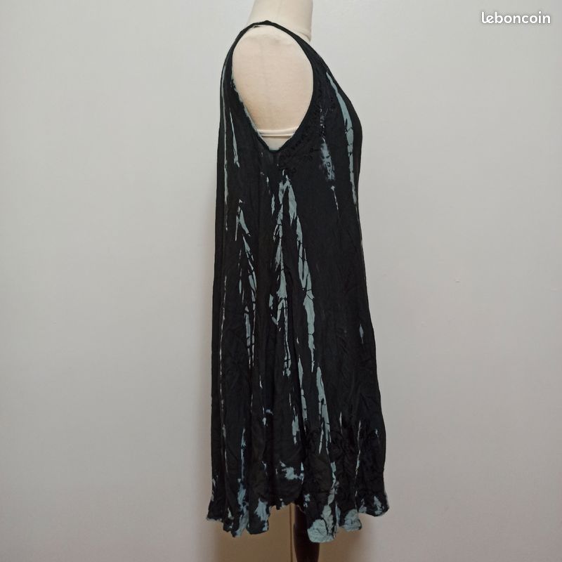 Robe tye and dye bleu marine et bleu clair (image 2)