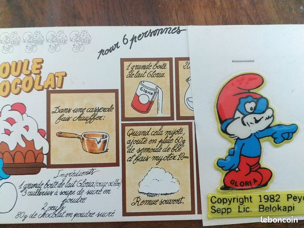 Un lot de 5 stickers Schtroumpfs des années 82 (image 6)