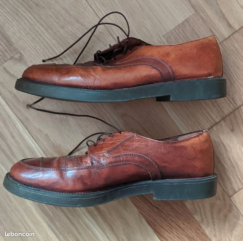 Chaussures Lacets Cuir Marron Thurley - Pointure 36, Occasion, Style Casual, Pour Femme
