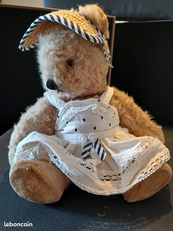 Ours en peluche vintage de style ancien - France Ours en peluche vintage de style ancien - France