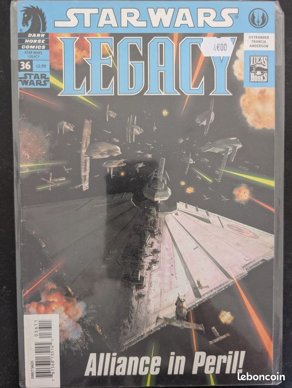 COMIC VO Star Wars: Legacy #36 2009 Dark Horse Comics occasion (image 1)