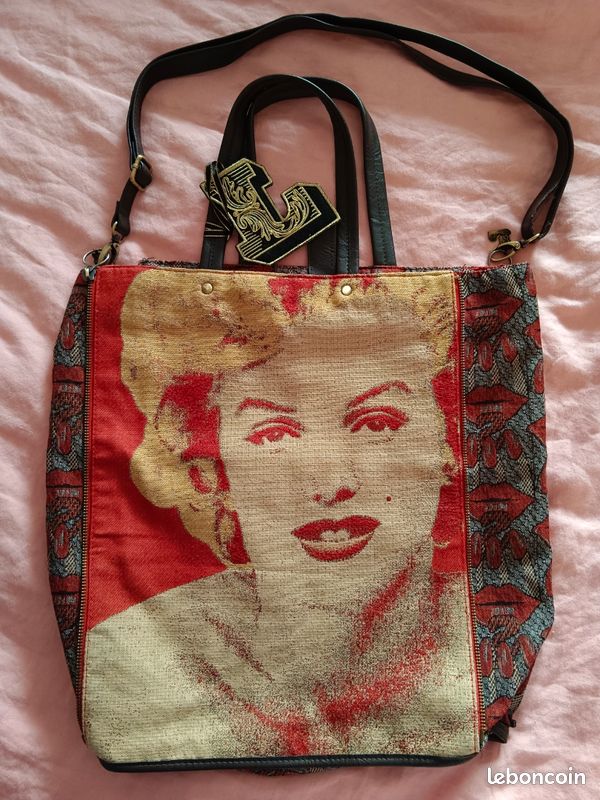 NEUF sac signé Christian Lacroix pour Desigual tapisserie Marylin Monroe (image 1)
