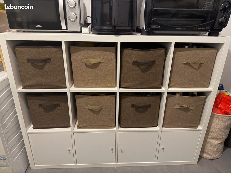 Meuble kallax IKEA + paniers (image 1)