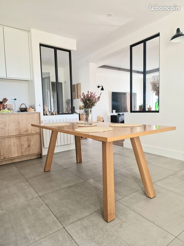 TABLE EN CHENE 180 x 90 CM (image 3)