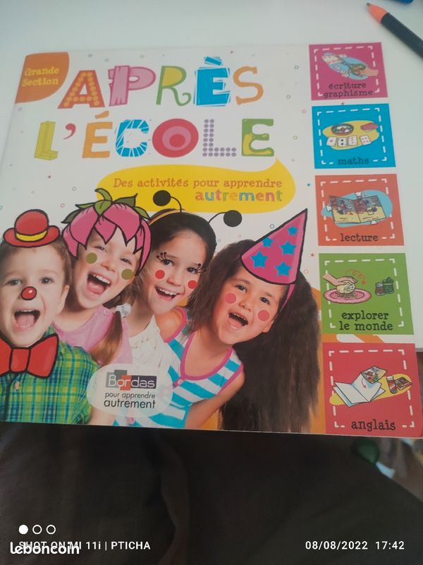 Cahier d'activités Après l'école des activités pour apprendre autrement grande section (image 1)