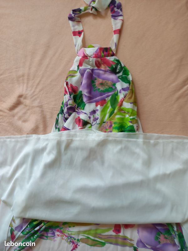 Robe Morgan 36 blanc fleurs colorées blanc (image 11)