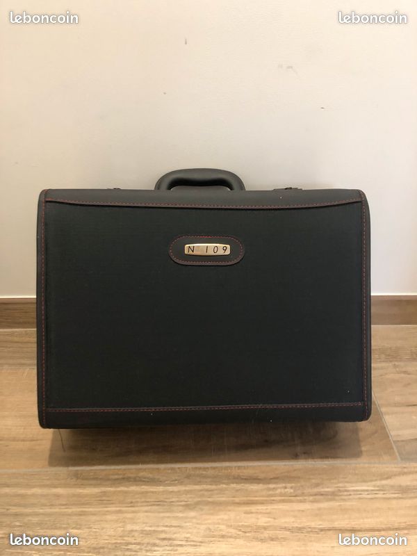Attache De Valise En Cuir Collé Samsonite Noir - Taille Unique, Neuve Avec étiquettes