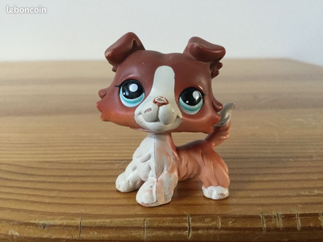 2X Random Littlest Pet Shop LPS Toy Collie Dog lps Animal Figure