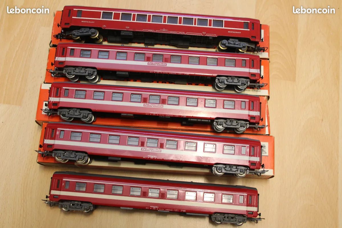 Rame Capitole HO – Locomotive + 5 Voitures – Digitale Et Sonore – Modélisme Ferroviaire